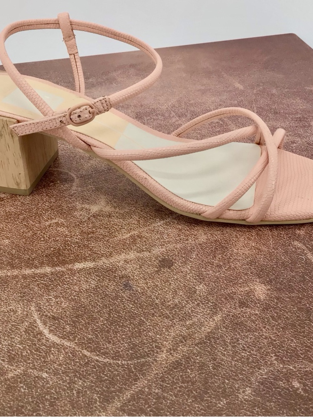 Dolce Vita Women's Light Pink Zayla Heeled Strappy Block Sandal Size 8 - Picture 8 of 12